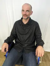 Chemise boutons aimantés noir Homme